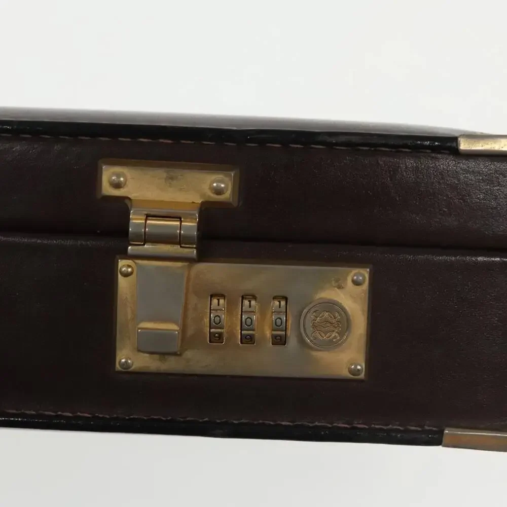 LOEWE Anagram Trunk Leather Brown